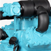 คอมเพรสเซอร์ทำความเย็นแบบสองขั้นตอนอุณหภูมิต่ำ 30HP YBF6F-30.2DS