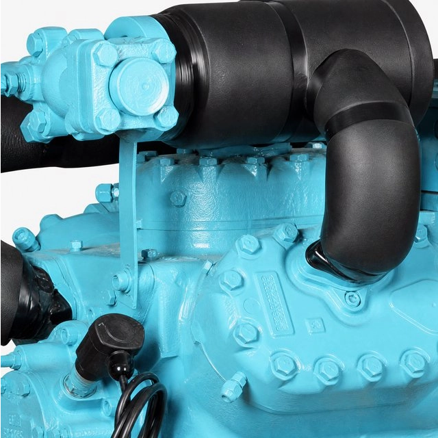 คอมเพรสเซอร์ทำความเย็นแบบสองขั้นตอนอุณหภูมิต่ำ 30HP YBF6F-30.2DS