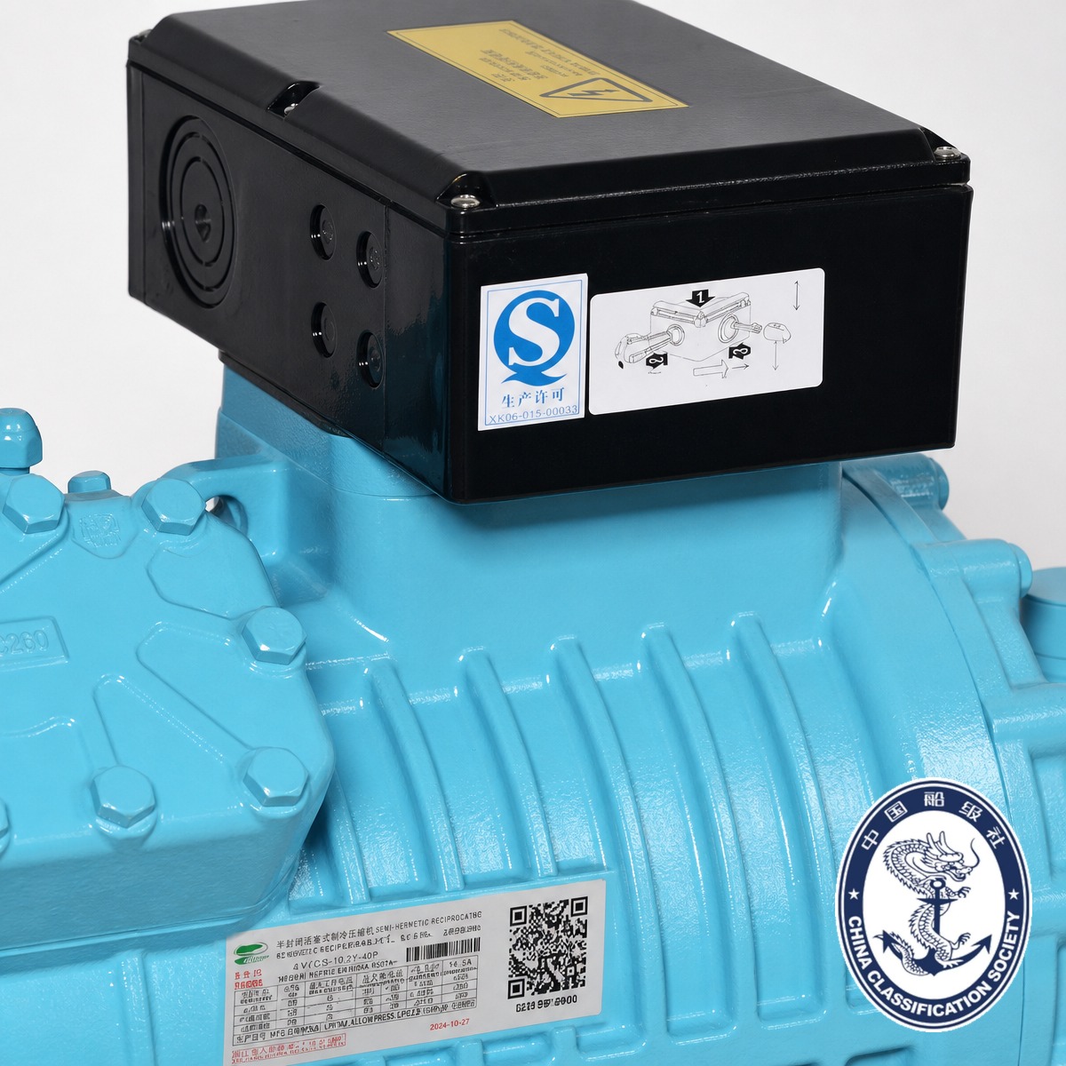 คอมเพรสเซอร์ทำความเย็นแบบลูกสูบ 4 สูบ T-Series M4 สำหรับอุปกรณ์ทางทะเล
