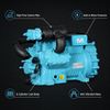 คอมเพรสเซอร์ทำความเย็นแบบสองขั้นตอนอุณหภูมิต่ำ 30HP YBF6F-30.2DS