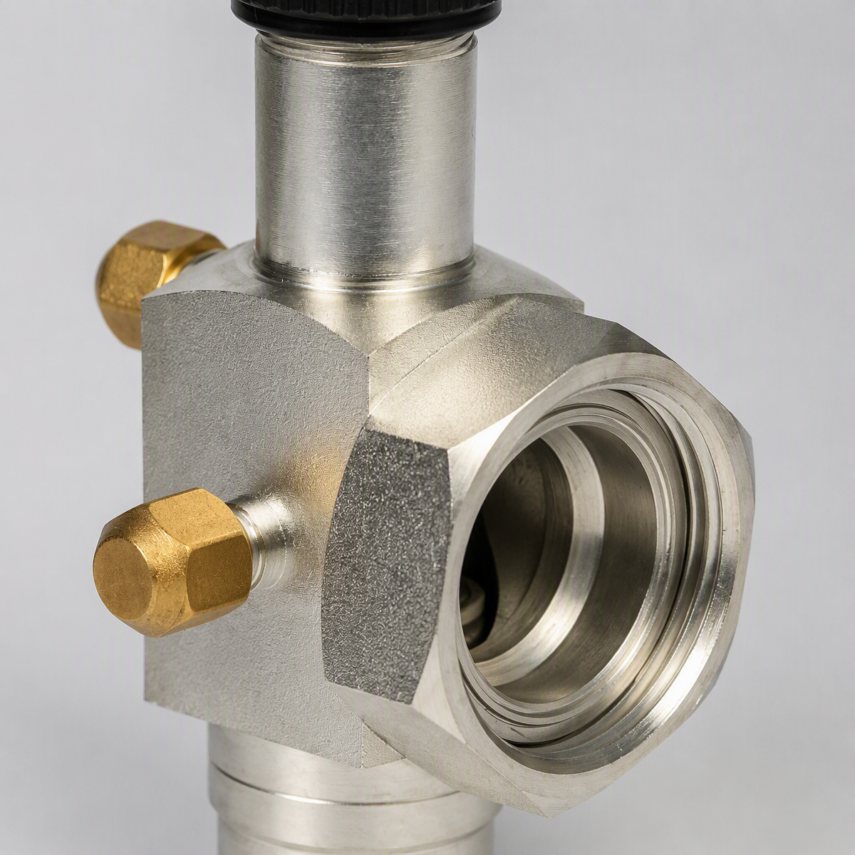 Rotalock Valve วาล์วปิดเหล็กสำหรับเครื่องทำความเย็นคอมเพรสเซอร์หน่วยควบแน่นห้องเย็นอุปทานโรงงาน OEM